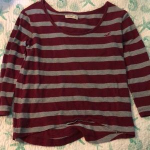 Red and silver top
